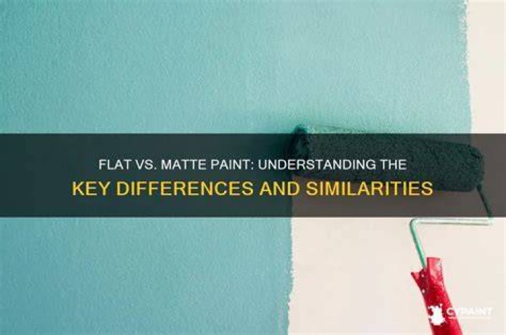 Are matte and flat the same?