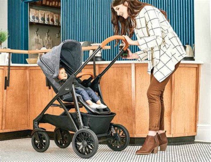 At what age can a baby sit in a stroller?