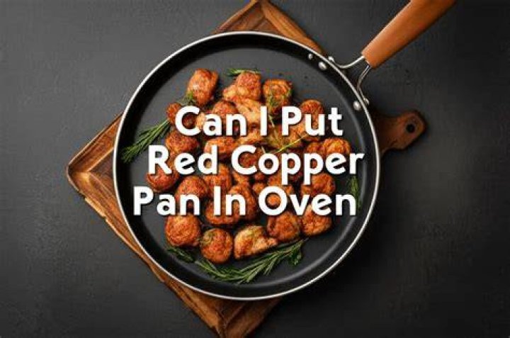 Can i put red copper pan in oven?