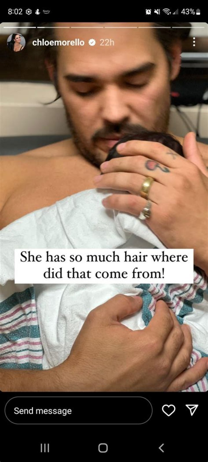 Did morello's baby die?