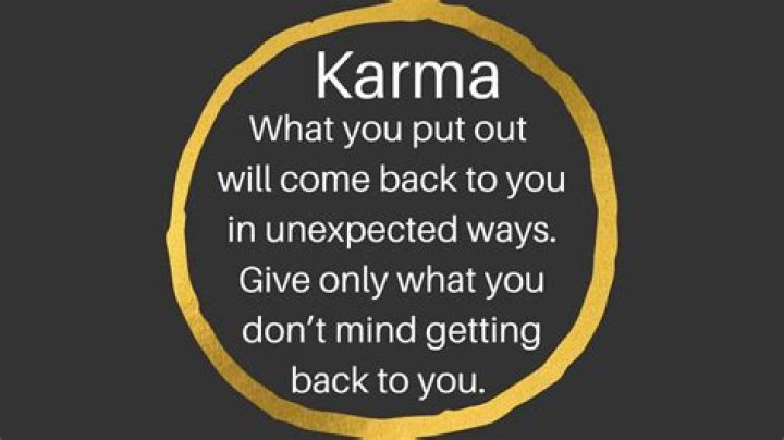 How karma comes back?