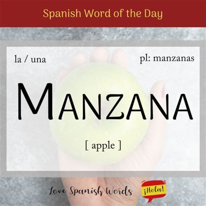 Is manzana a spanish word?
