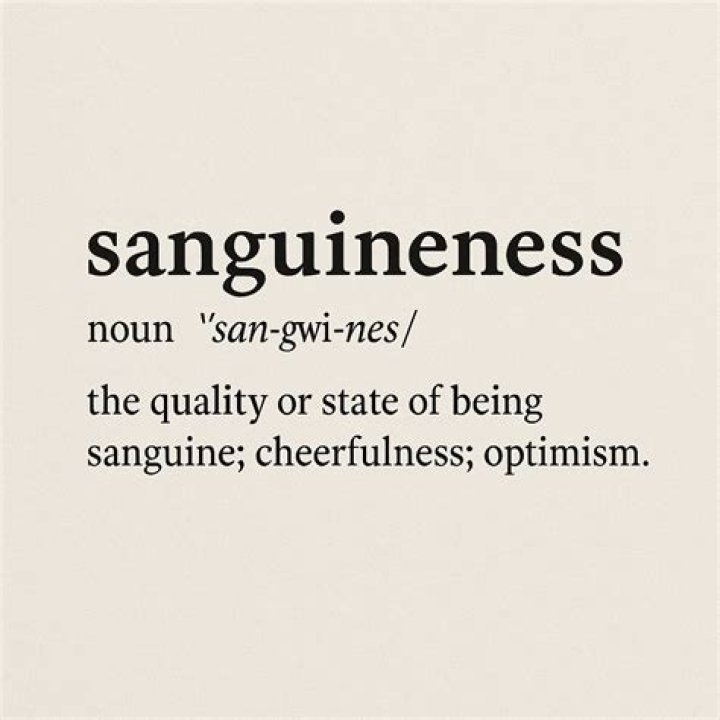 Is sanguineness a word?