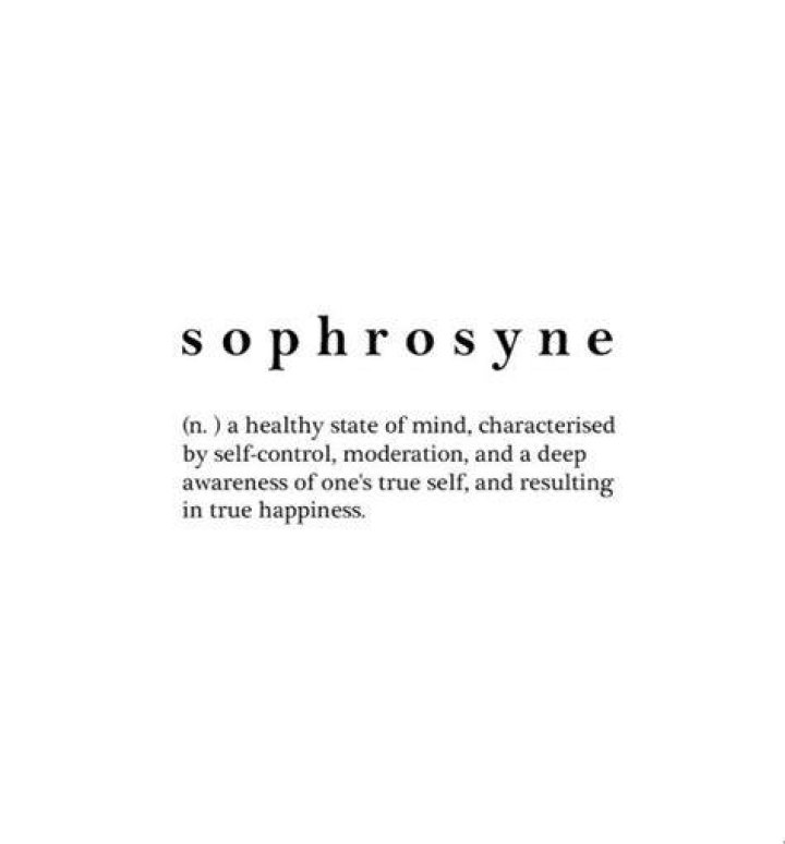 Is sophrosyne a word?