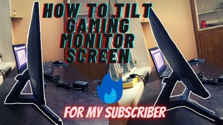 Should i tilt my monitor?