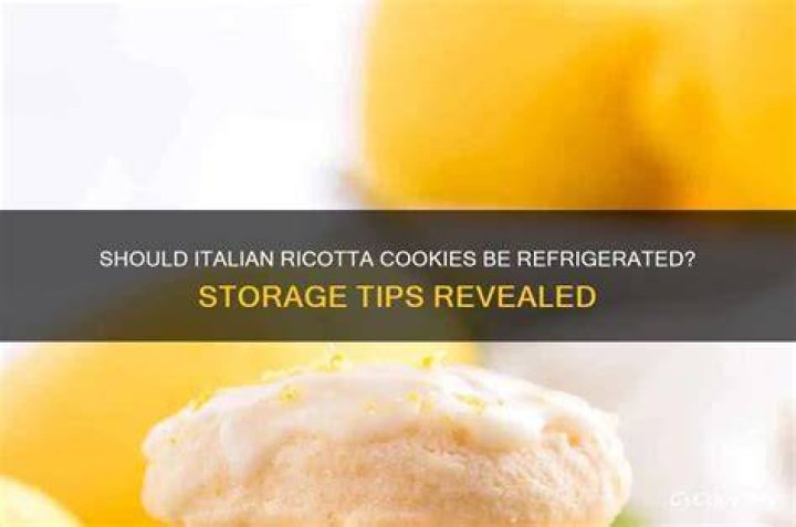 Should ricotta cake be refrigerated?