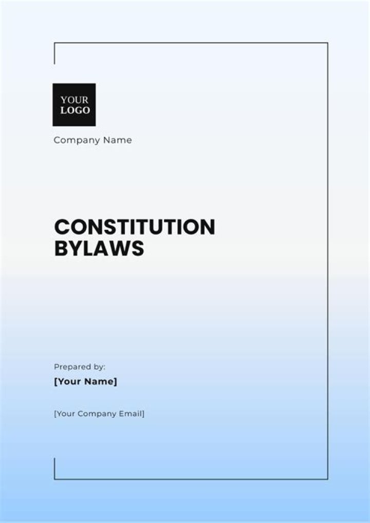 What are bylaws of a constitution?