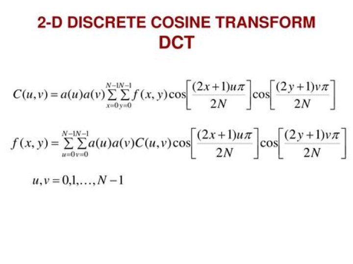 What is discrete cosine transform?