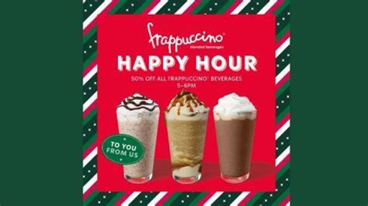 When is starbucks happy hour?