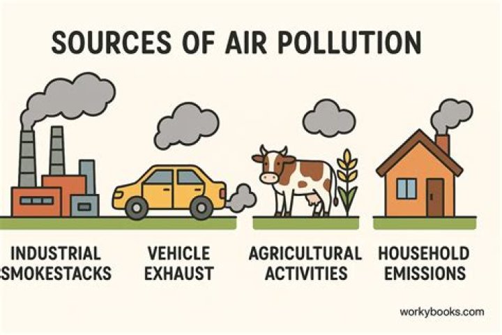 Which are the sources of air pollution?