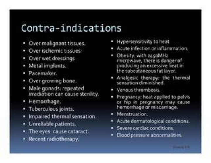 Which is a contraindication for diathermy?