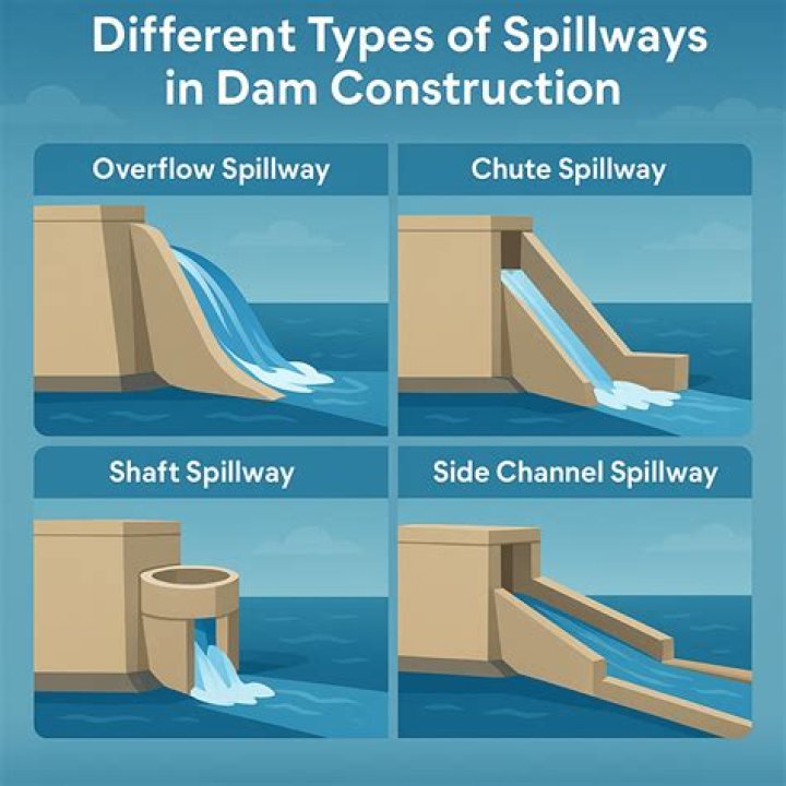 Which of the following spillway is generally provided in a dam?