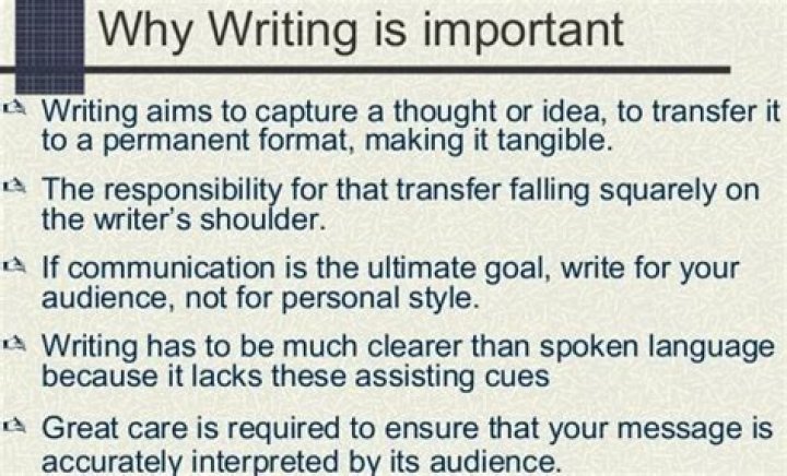 Why improve writing skills?