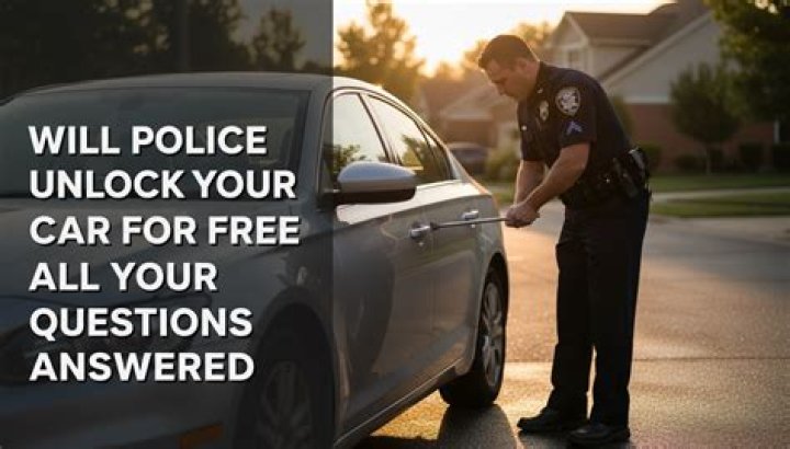 Will the police unlock your car for free?